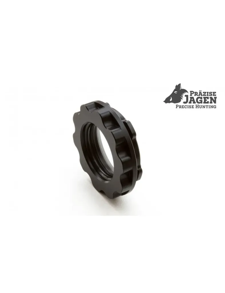 [AT-40-1-007] Präzise Jagen Verschlusskappe Groß Mit Glas (Für Klemmhülsen ab Ø62)