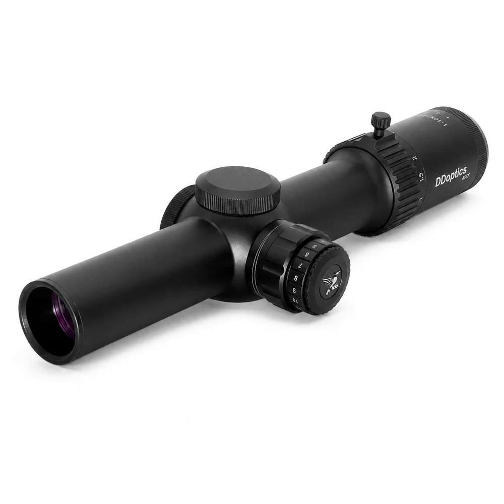 [442000303] DDoptics | V10 1-10x28 NXT | MRAD Zielfernrohr mit manuellen Leuchtpunkt